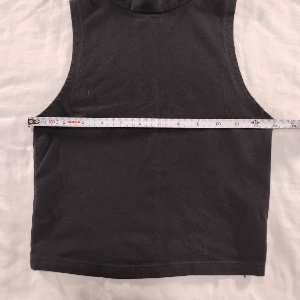 Wild Fable Mock Neck Crop Tank Top Size XS Extra Small Black - Picture 5 of 7